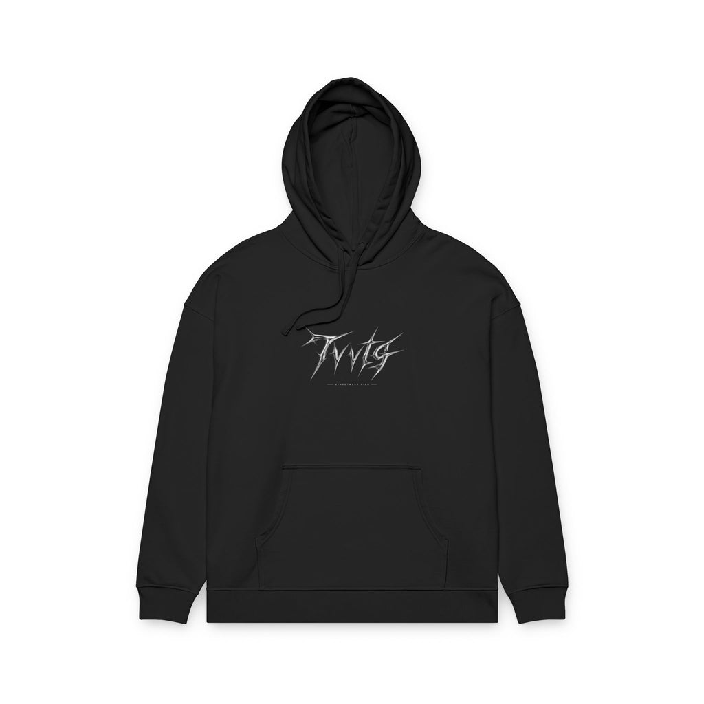 Open Your Eyes Hoodie — Graphic Black Relaxed Organic Hoodie