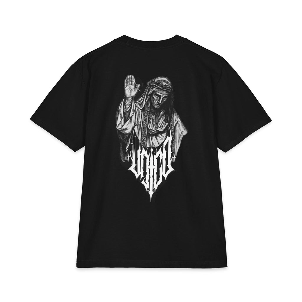 Metalcore Black T‑Shirt – Distressed Jesus Back Graphic