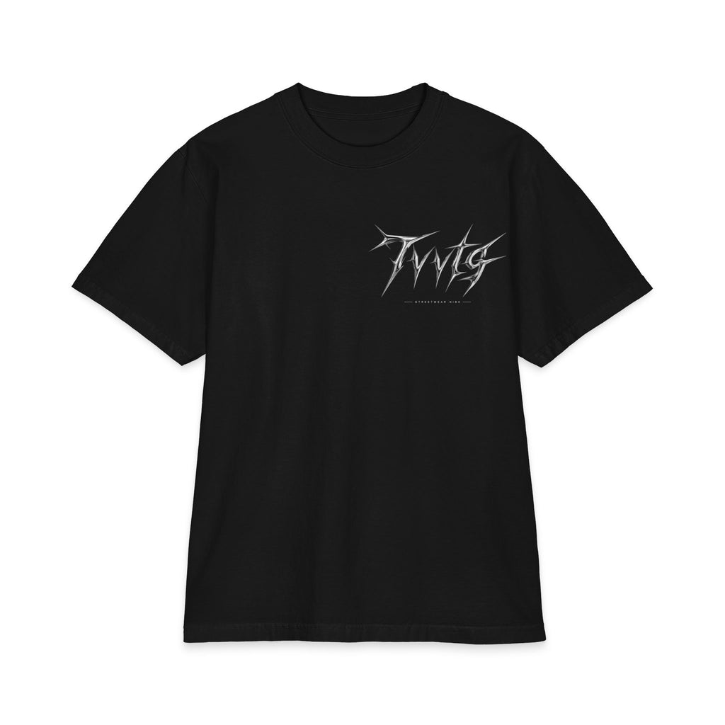 Metalcore Black T‑Shirt – Distressed Jesus Back Graphic